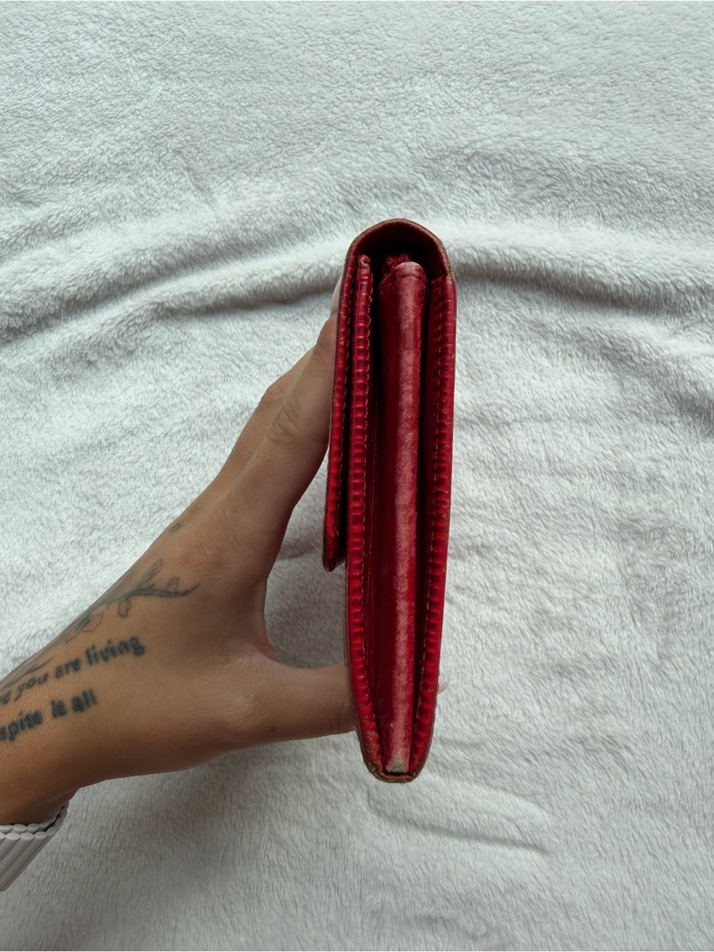 Louis Vuitton Red Epi Leather Sarah Wallet - Picture 4 of 8